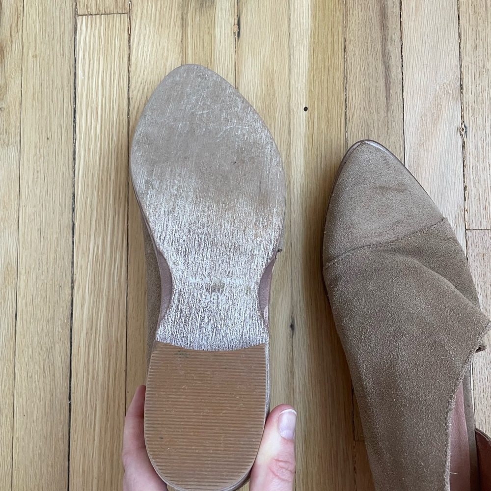Free People Suede Royale Flats in Taupe - Picture 4 of 6